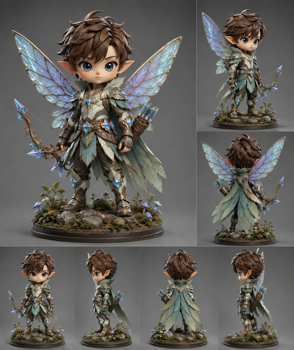 Hand-painted Gemnix faction figurines grouped together.